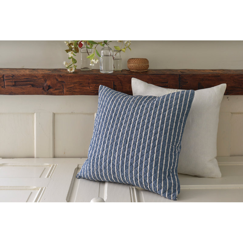 Hayslip Indigo Standard Sham, Euro, Indigo
