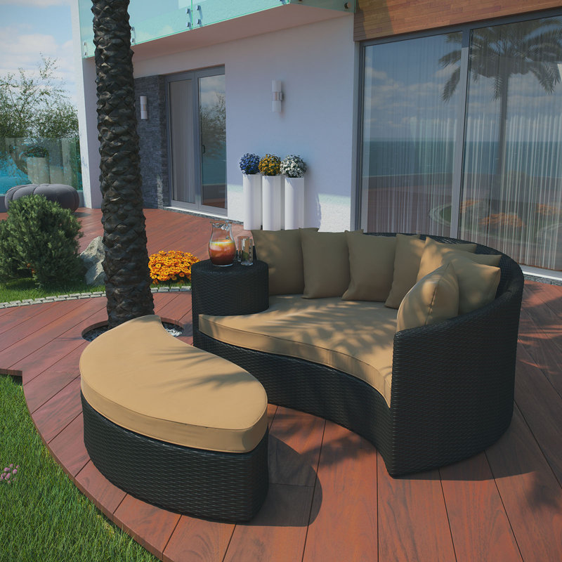 Lit de jour pour patio Modway, Moka, Espresso