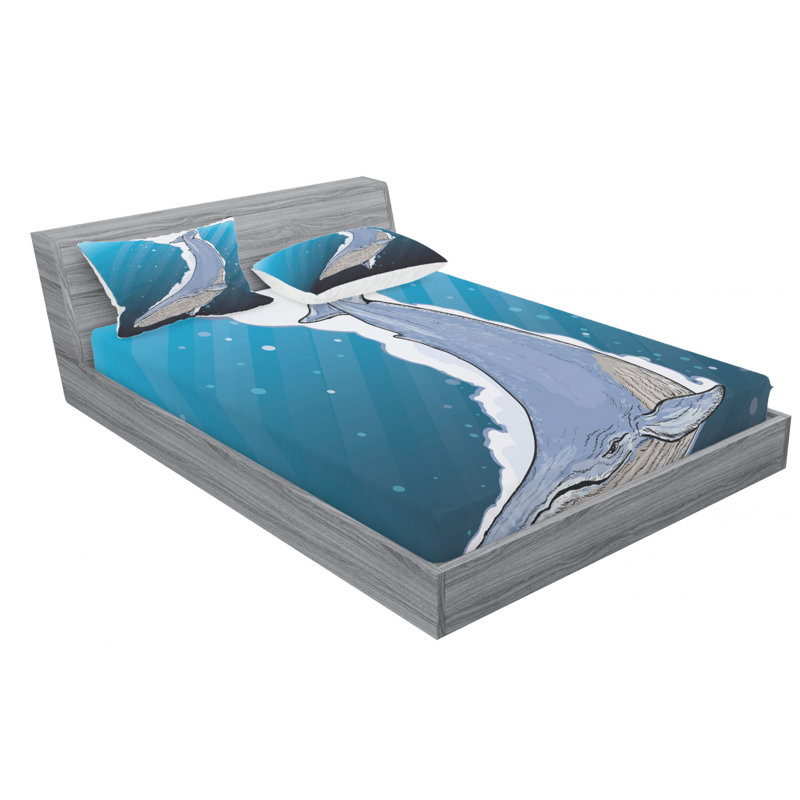 Microfiber Sheet Set, Queen Sheet Set with 2 Pillowcases