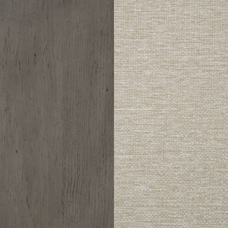 Chaises de salle à manger rembourrées Cresswell de couleur beige (lot de 2)