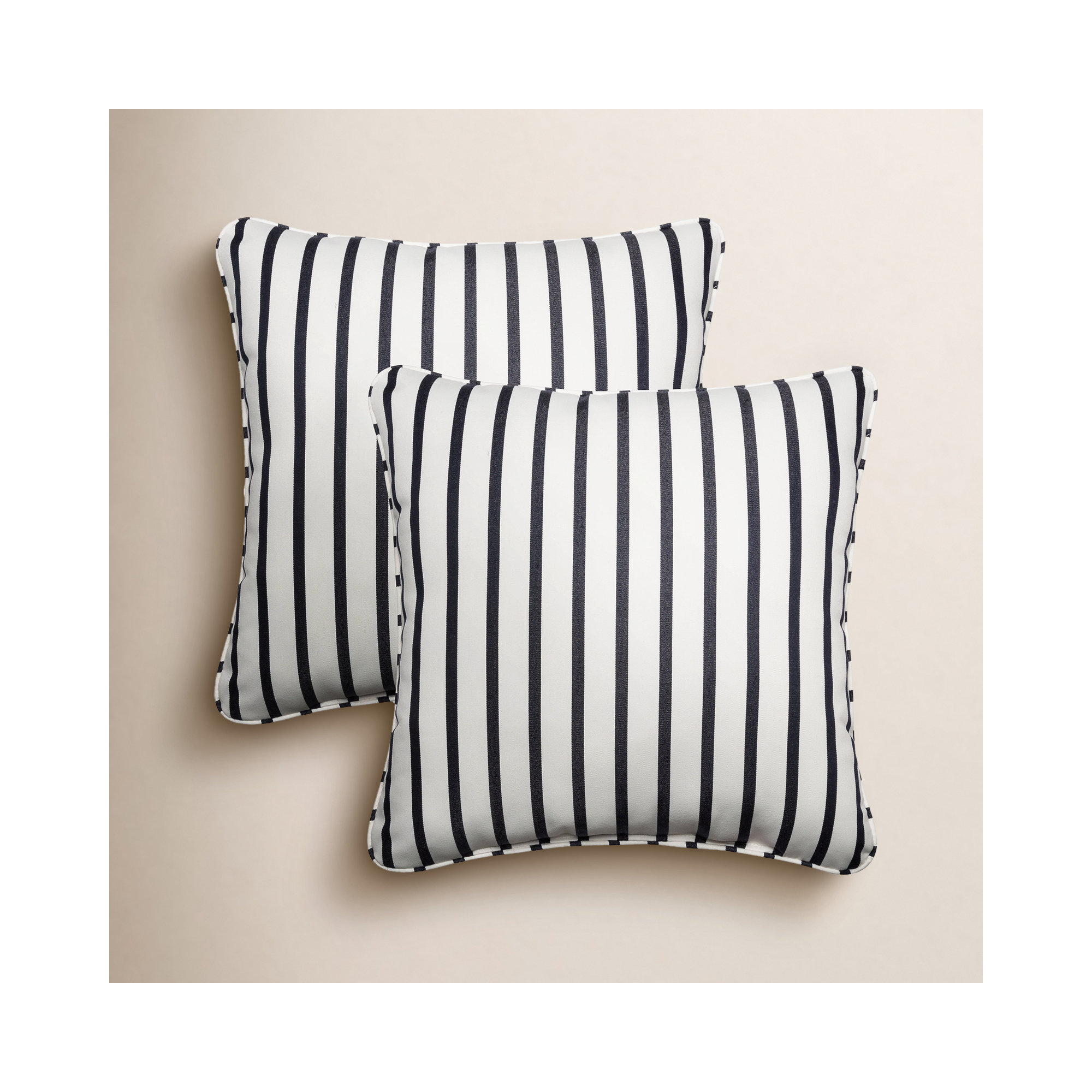 Lidia Striped Indoor/Outdoor Throw Pillow, 11" H x 23" W x 23" D