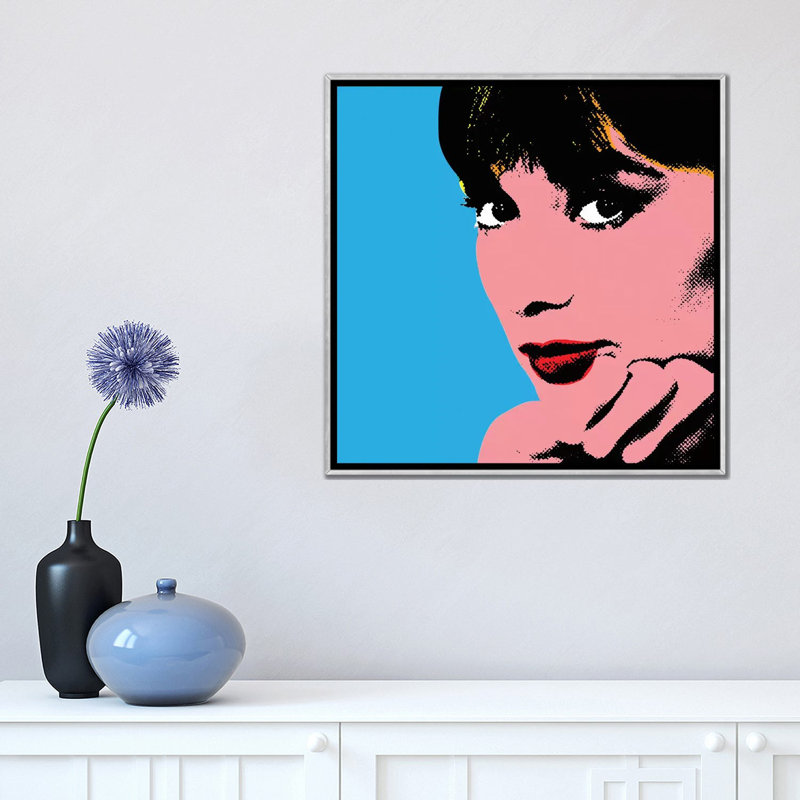 « Audrey Hepburn DOTS » par radio Days-impression d’art graphique, Pas de tapis, H 18 po x l 18 po x 1,5 po