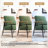 Dajauna Midcentury Modern Upholstered Metal Frame Chenille Arm Accent Chair-196164515