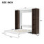 Grand lit escamotable mural avec portes de rangement-1099524613
