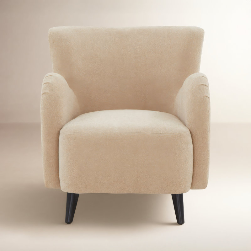 Bowie Upholstered Armchair, Tan Boucle