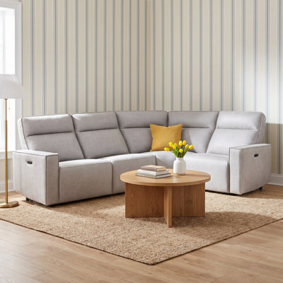 Phillipsburg 4 - Piece Upholstered Power Recliner Sectional Sofa