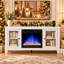 Fireplace TV Stand for TVs up to 65" with Adjustable LED Flame & Remote Control