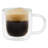 Mr. Coffee 2 piece 3 Ounce Double Wall Insulated Glass Mug Set