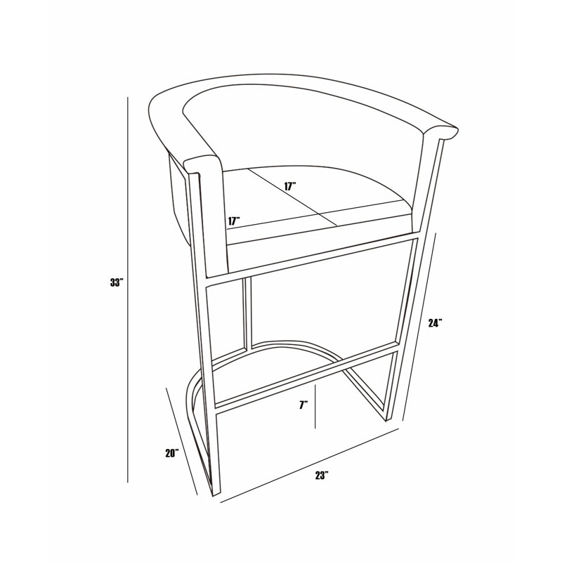 Leathaire Counterstools With Gold Chrome Base, Espresso