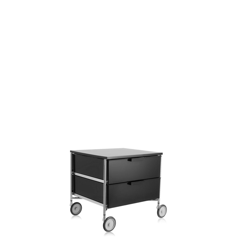 Mobil Drawer Storage, 3 Hi, With Wheels, Translucent Cobalt