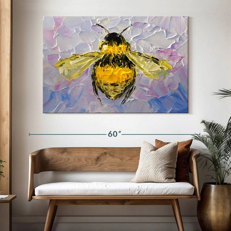 Brampt Abstract Bee, 34" H x 51" W