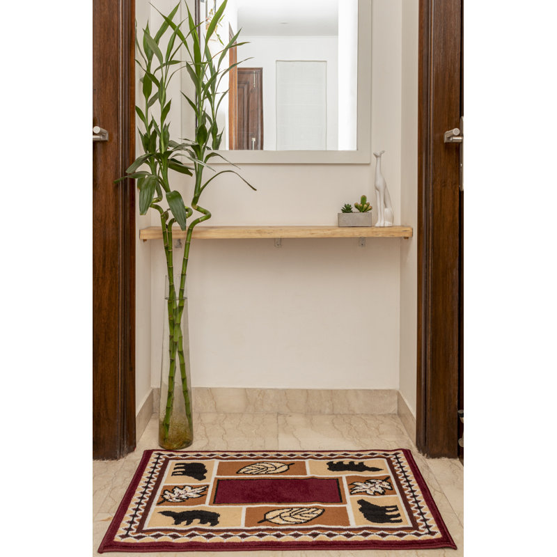 Cantin Geometric Machine Woven Polypropylene Plastic Rug, Runner 2' x 8'
