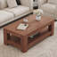 Table basse à 2 niveaux en noyer-398375636
