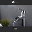 Robinet de lavabo de salle de bain à poignée simple avec drain - collection Sozu - chrome poli-70095428