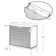 Commode décorative 6 tiroirs Lydon (ensemble de 2)