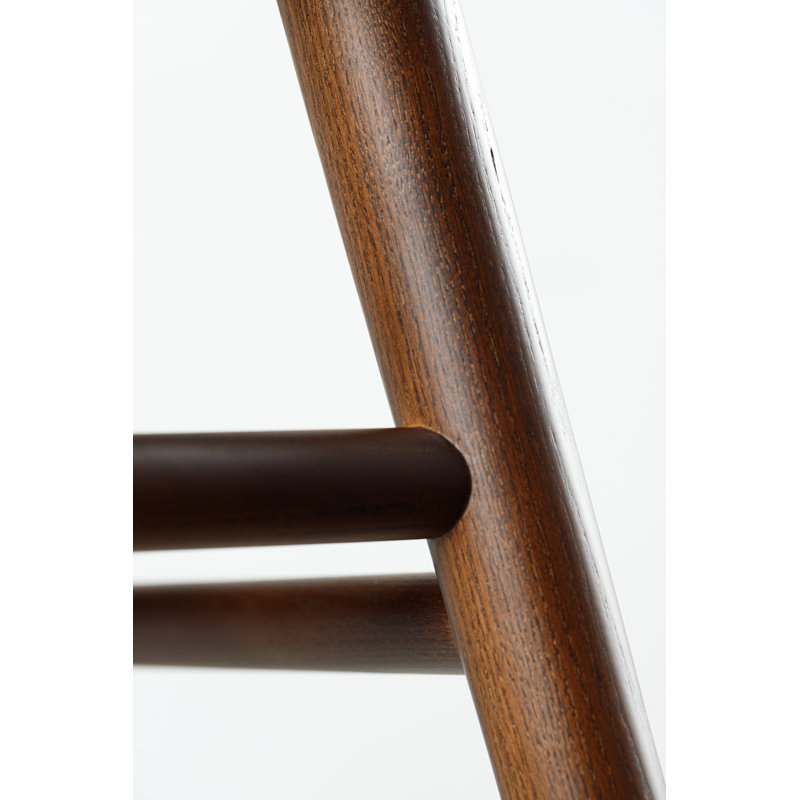Anvil Chair With Back, Bar Stool (31” Seat Height), Matte Brown