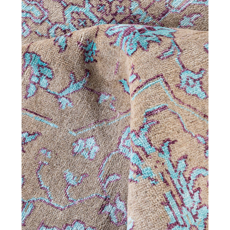Overdyed One-of-a-Kind 8' 10" X 12' 1" Hand Knotted Area Rug