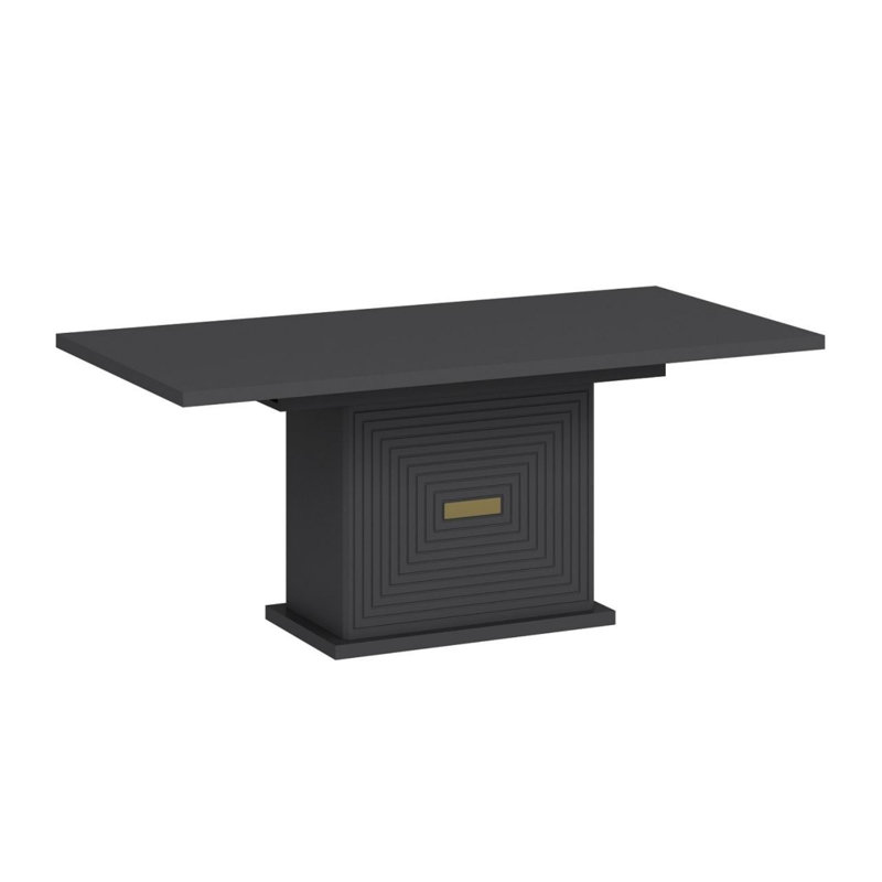 Ferro Beech Dining Table, Anthracite