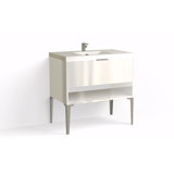 Modo 36" W Freestanding Single Bathroom Vanity with Dean Leg