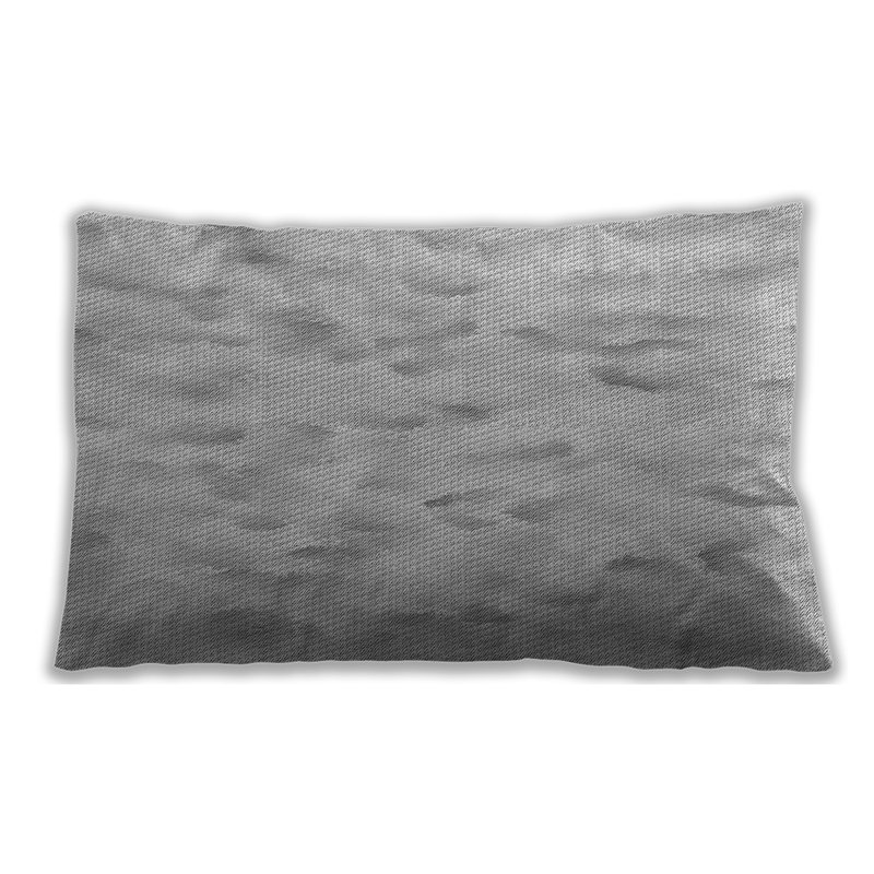 Throw Pillow, Microsuede, Gray
