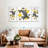 Triangles Abstract Geometric Multi Piece Canvas Print-93060269