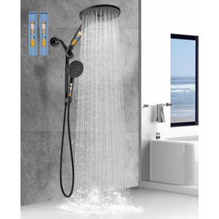 Pomme de douche à double pluie filtrée