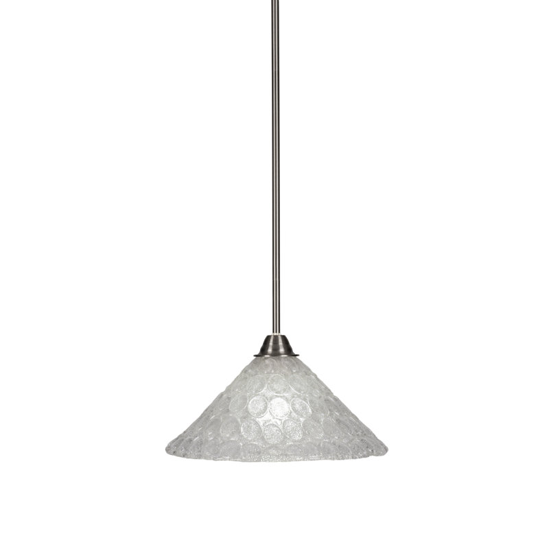 Luminaire suspendu Ayrshire, H 10,5 po x l 12 po x P 12 po, Nickel brossé