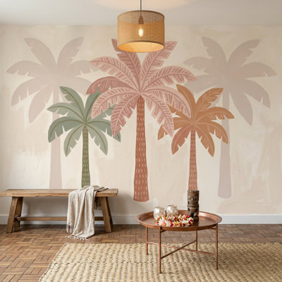 Papier peint palmiers palmiers tropicaux