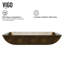 Donatello Sottile  22" L x 14" W x 5" H Rectangular Glass Vessel Bathroom Sink with 12" H Faucet