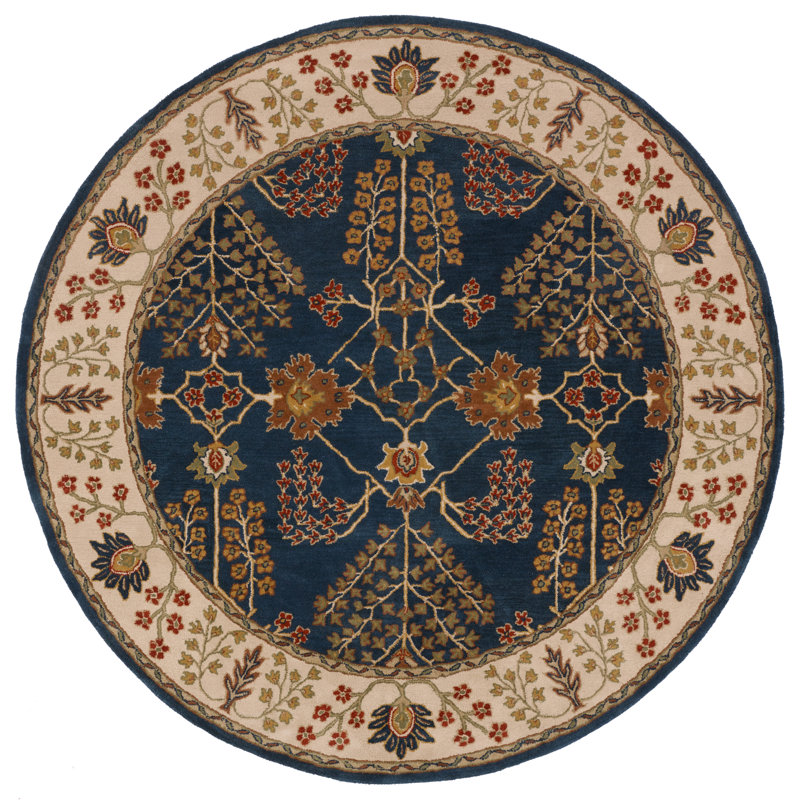 Jaipur Living Chambery Handmade Floral Blue/ Multicolor Area Rug (3'6"X5'6"), Rectangle 3'6" x 5'6"