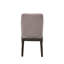 Chaise d'appoint Madan en lin gris clair et chêne gris (ensemble de 2)