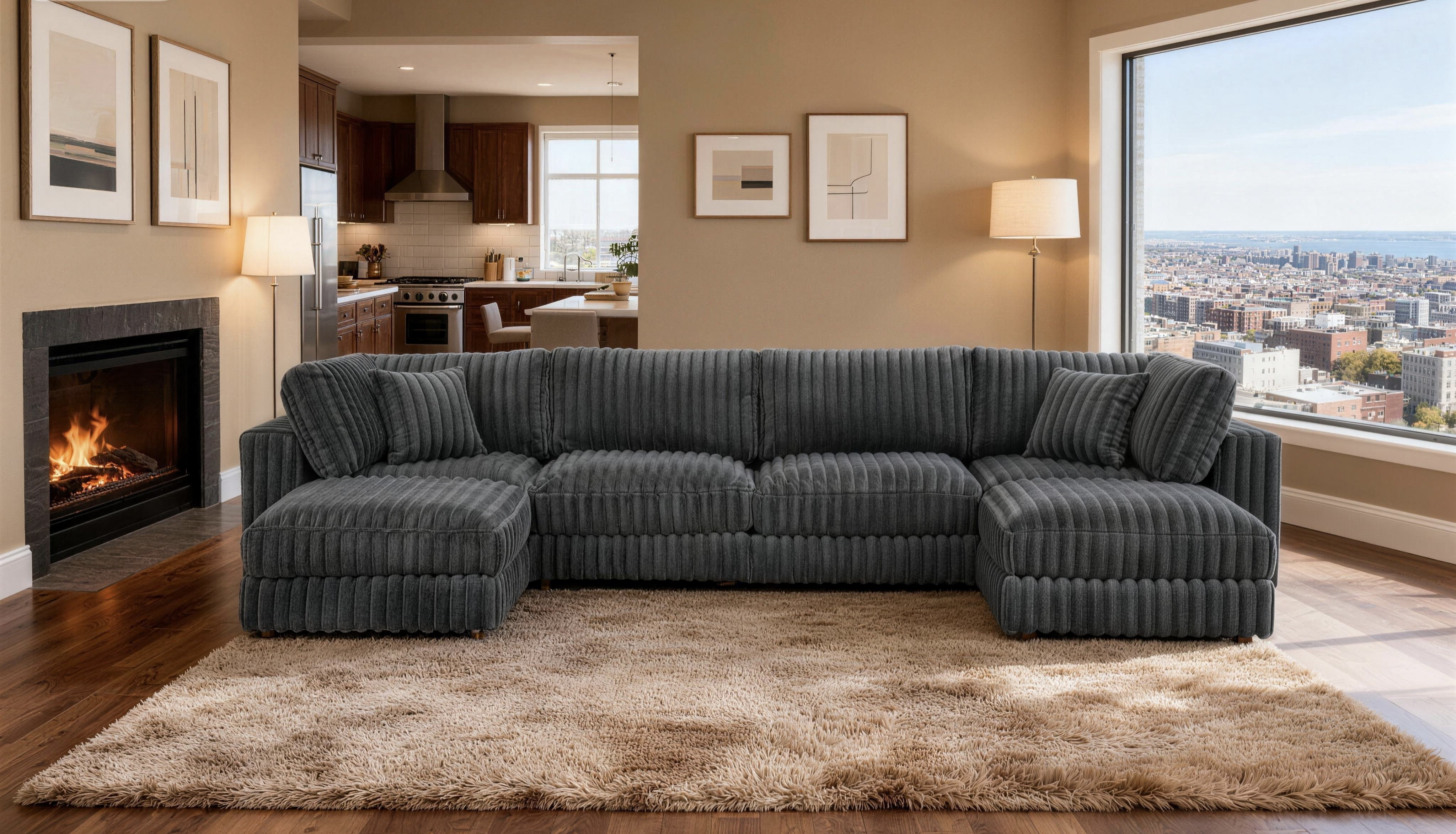 Wrought Studio Cloud Haven Modular Sectional - Wayfair Canada