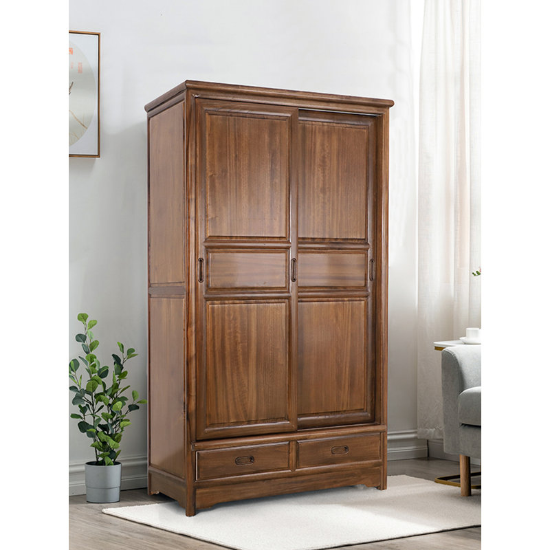 Porte de garde-robe chic en bois