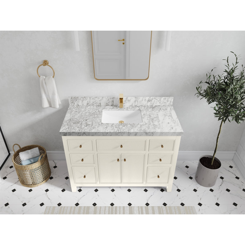 Ensemble de meuble-lavabo simple avec plateau Sonoma 48