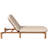 Outdoor Chaise Lounge Adjustable Patio Chaise Outdoor Reclining Chair Pool Lounge Chair with Adjustable Backrest for Patio, Poolside or Beach, Brown-212859345