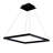 Atria 20-in Integrated LED Pendant Light Square Height Adjustable ETL Certified Chandelier