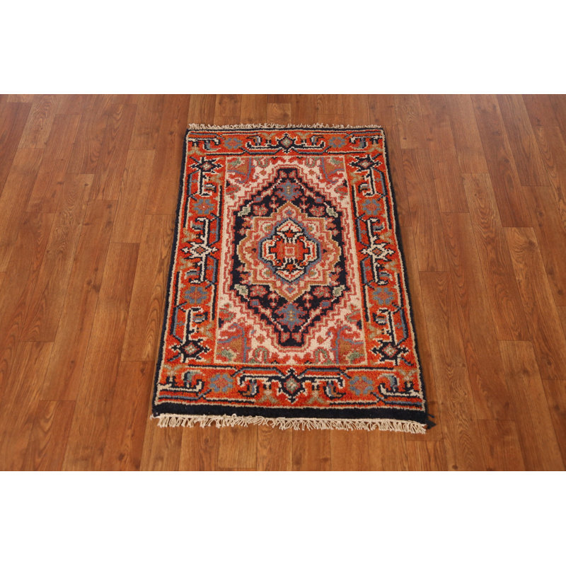 Tapis traditionnel indien bleu marine 2x3
