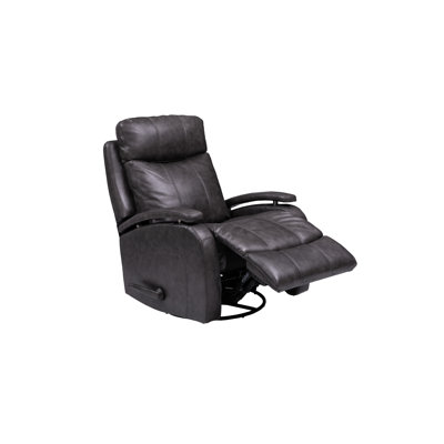 Tehya 33" Wide Leather Match Manual Swivel Standard Recliner