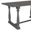 Ensemble 6 pièces de table et chaises de salle à manger avec pieds de forme spéciale et dossiers et coussins recouverts de mousse pour la salle à manger (Gary)
