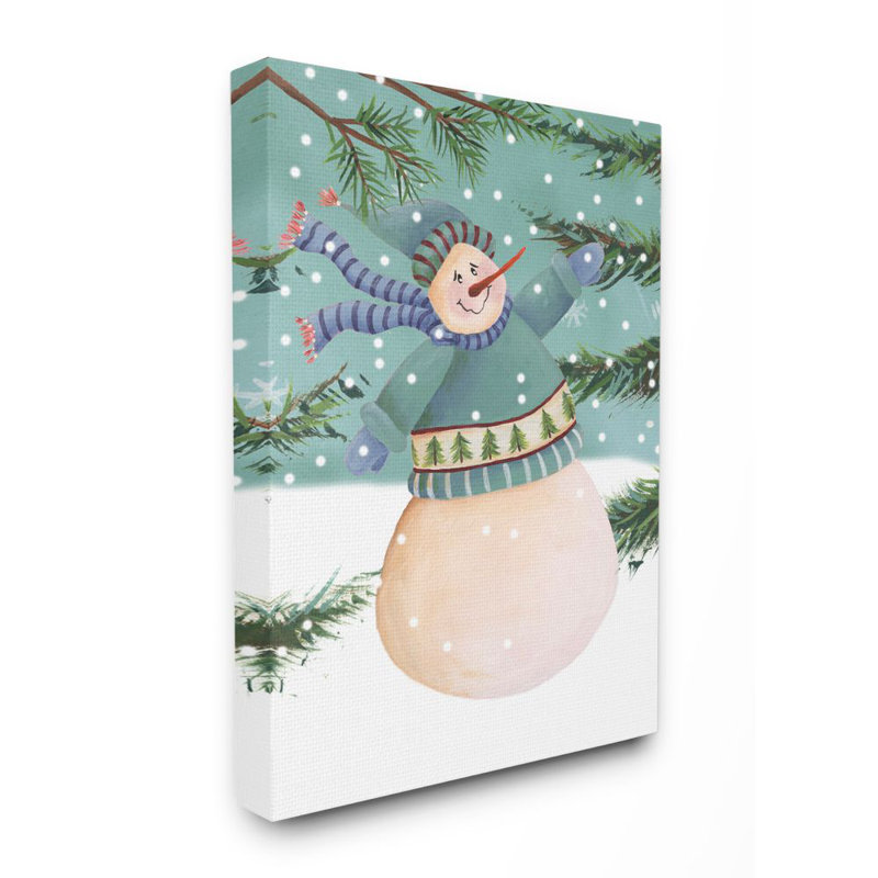 «Snowman Pine», impression, Toile tendue, H 30 po x l 24 po