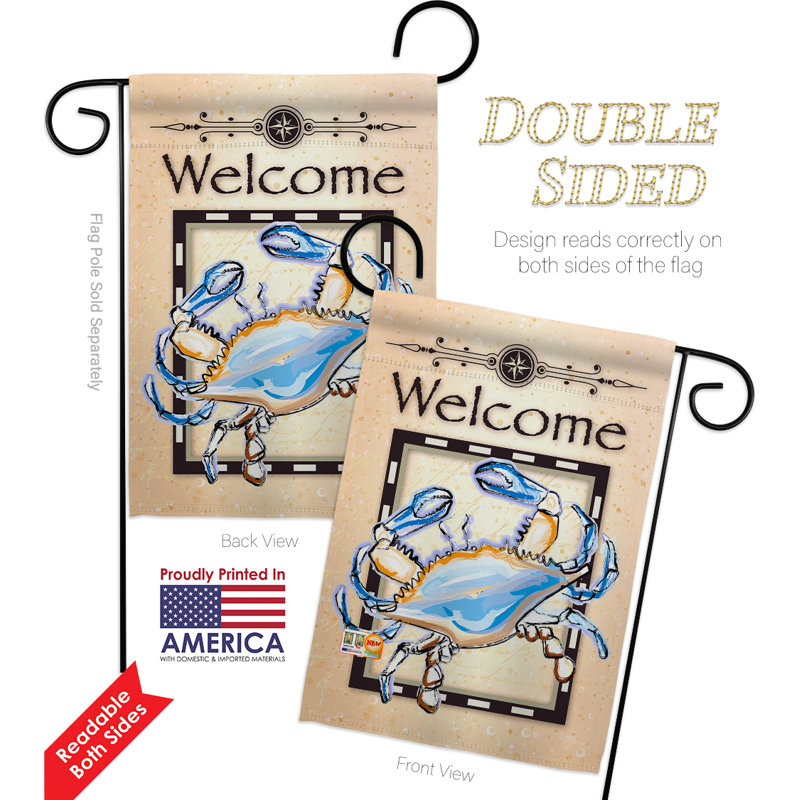 Double Sided 18.5'' H x 13'' W Polyester Flag Set