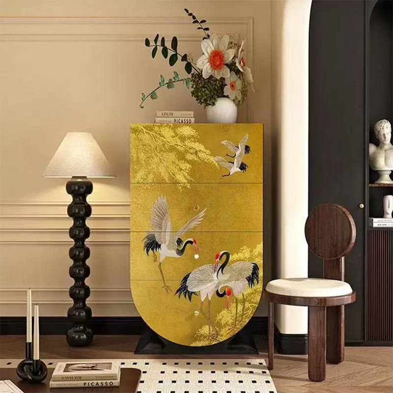 Armoire à quatre tiroirs en bois massif de style chinois