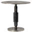 Higsby 30" Round Aluminum Bistro Table, Nickel