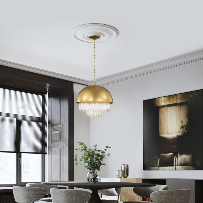 4 - Light Gold LED Unique/Statement Pendant