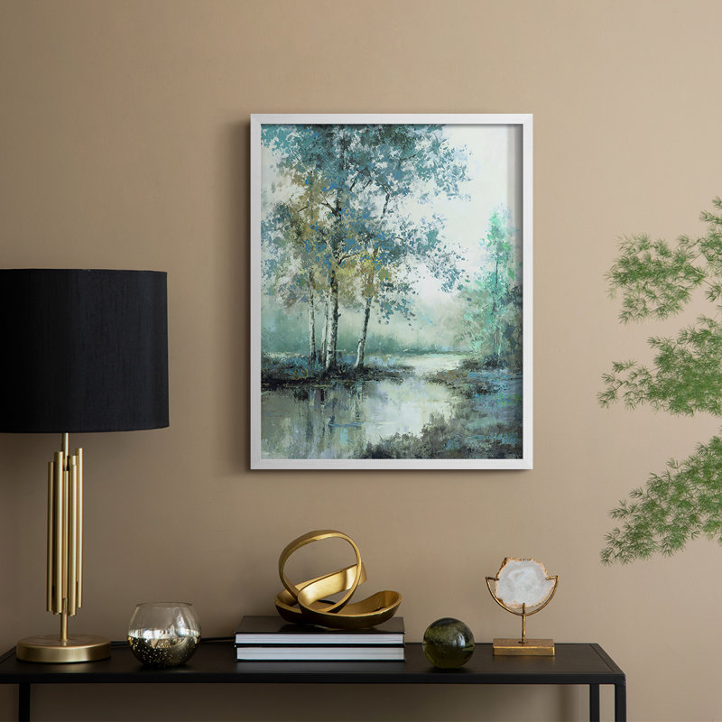 Impression encadrée Spring's Grace II - bois massif, H 15 po x l 12 po, Blanc