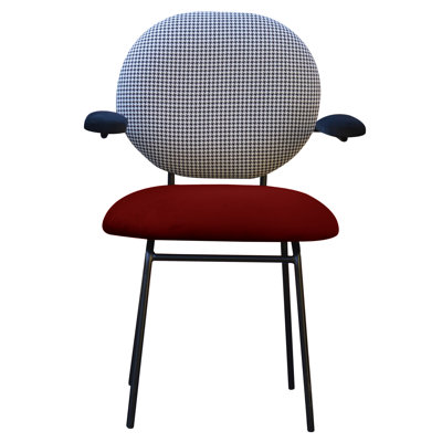 Plum Upholstered Armchair