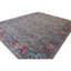 Tapis unique gris, rouge et bleu de 12 pi 3 po x 15 pi