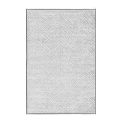 Tapis gris / blanc tissé à la machine Dannemora