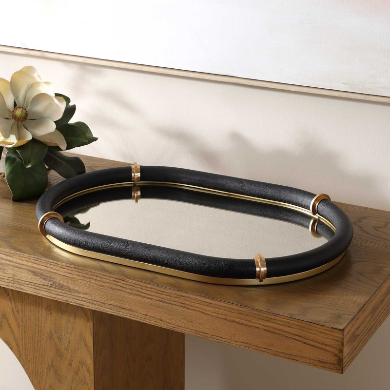  Cyprus Black Oval Tray
