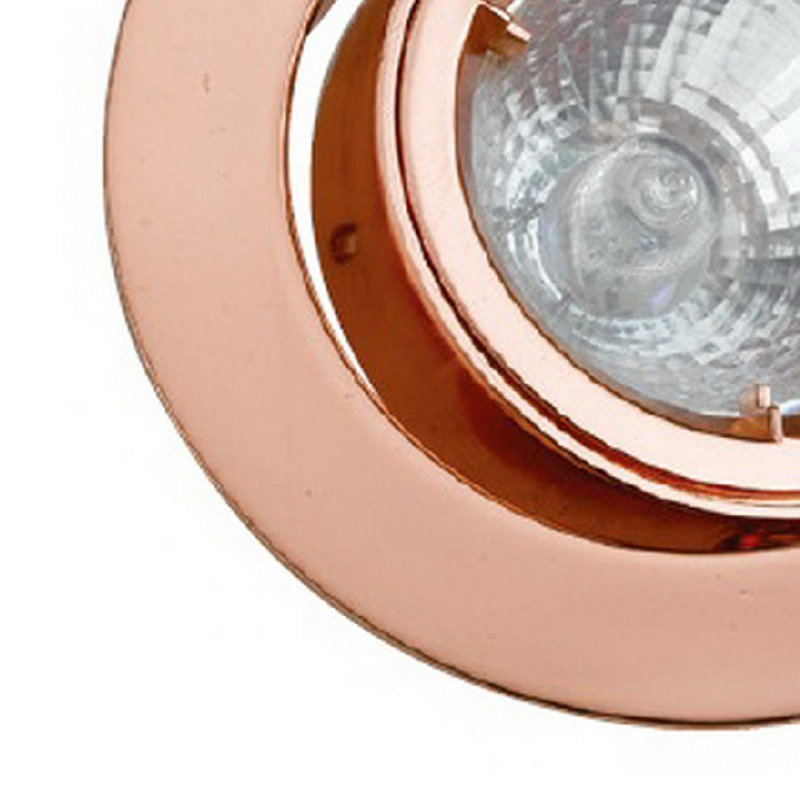 Plafonnier rond 3,75 pouces avec métal, Cuivre antique